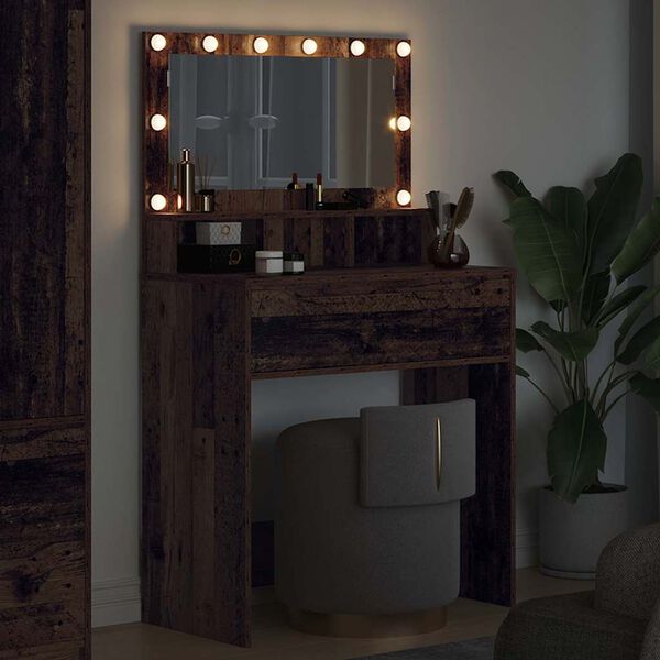 vidaXL Sovev&aelig;relsessminkeborde Gammelt tr&aelig; 80 x 39,6 x 135 cm