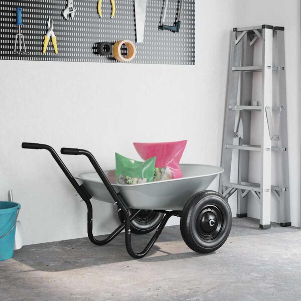 vidaXL Skovl til Skovludskiftning S&oslash;lv 90 x 63 x 28 cm St&aring;l