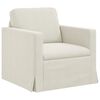 vidaXL Sofa 2 pcs Creme 138 x 78 x 80 cm Fl&oslash;jl