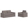 vidaXL Sofa S&aelig;t 2 stk. Gr&aring;brun Stof