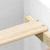 vidaXL sengeramme 100x200 cm konstrueret tr&aelig; hvid