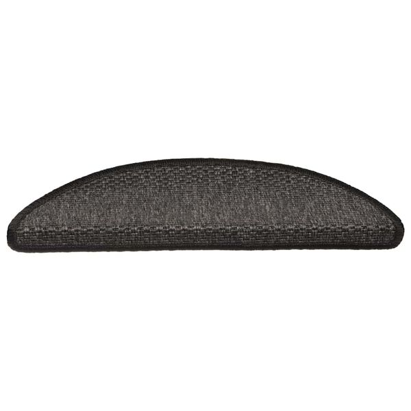 vidaXL selvkl&aelig;bende trappem&aring;tter 30 stk. 56x17x3cm sisal-look antracit