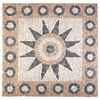 vidaXL Mosaikfliser med blomsterdesign Flerfarvet 120 x 120 cm Marmor