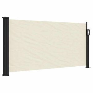 vidaXL sidemarkise 100x300 cm sammenrullelig cremefarvet