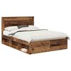 vidaXL Sengestel Gammelt tr&aelig; 150 x 200 cm Massiv fyrretr&aelig;