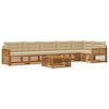 vidaXL Udend&oslash;rs sofagruppe med pude 7 pcs Naturlig og Beige