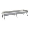 vidaXL grillbakke 158x42x31 cm rustfrit st&aring;l s&oslash;lvfarvet