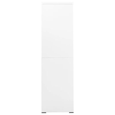 vidaXL arkivskab 90x46x164 cm stål hvid