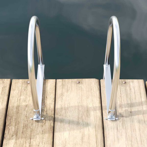 vidaXL 5-trins dokstige S&oslash;lv 45 &times;11,5 &times;190 cm Aluminium