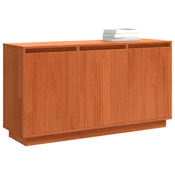 vidaXL Sideboard Brun eg 111 x 34 x 60 cm Massiv fyrretr&aelig;