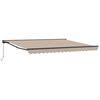 vidaXL Markiseramme Beige 400 &times; 300 cm Polyester med PU bel&aelig;gning