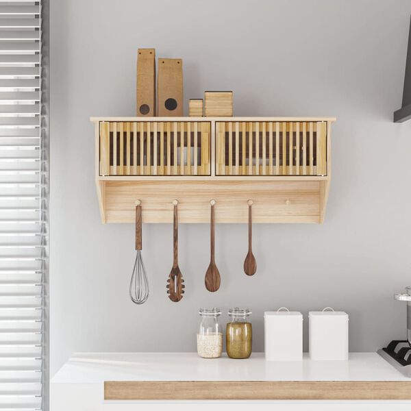 vidaXL v&aelig;gh&aelig;ngt garderobe m. knager 80x24x35,5 cm konstrueret tr&aelig;