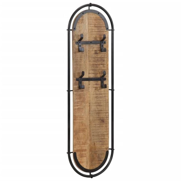 vidaXL v&aelig;gh&aelig;ngte knager&aelig;kker 2 stk. 4 knager massivt ru mangotr&aelig;