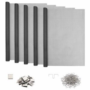 vidaXL Lysakseld&aelig;ksel med clips 5 stk. 70 x 130 cm Glasfiber Gr&aring;