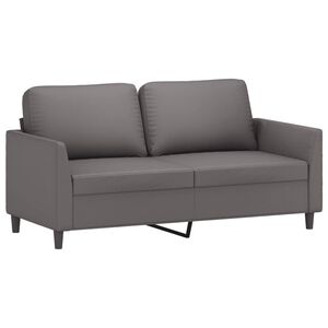 vidaXL 2-personers sofa 140 cm kunstlæder grå