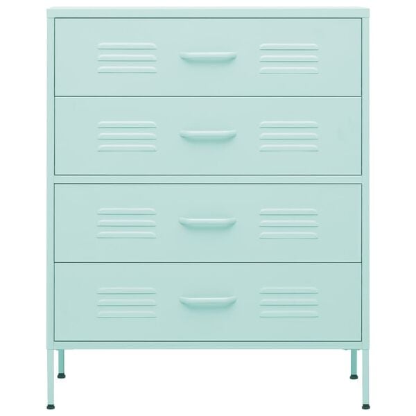 vidaXL kommode 80x35x101,5 cm Mintgrøn