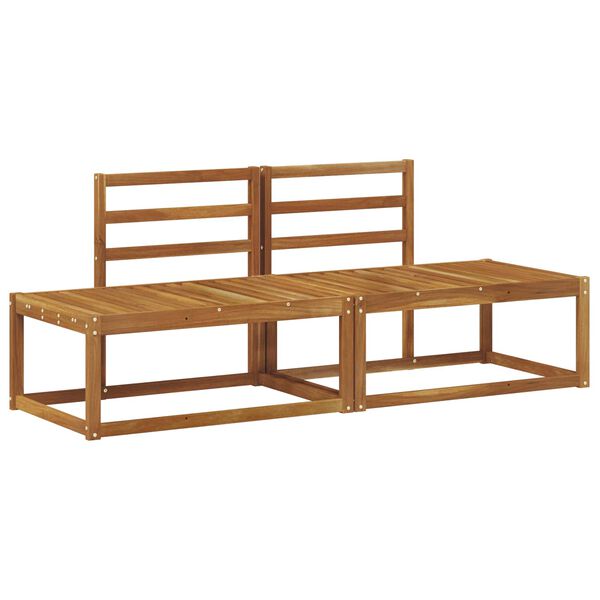 vidaXL Udend&oslash;rs Modulsofa 2 Stk Naturfarvet 182,5 x 63 x 73 cm