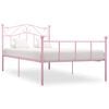 vidaXL sengestel 100x200 cm metal pink