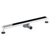 vidaXL Bruseafl&oslash;b Glasd&aelig;ksel med 360&deg; Siphon Sort 80 cm