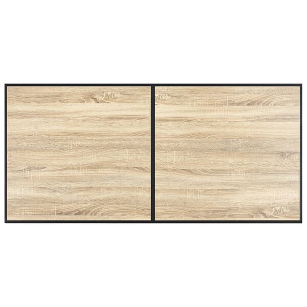 vidaXL spisebord 160 x 80 x 75 cm MDF egetræsfarve