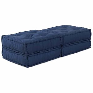 vidaXL Modulssofa Enhed 2 stk. Stof Indigo 140 x 70 x 36 cm