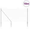 vidaXL Hegnsp&aelig;l S&oslash;lv 10 x 1 m (40 x 40 mm net) St&aring;l