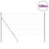 vidaXL Hegnsp&aelig;l S&oslash;lv 100 x 1,2 m (50 mm net) St&aring;l