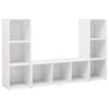 vidaXL | TV-skab | 3 pcs 37 x 35 x 107.5 cm