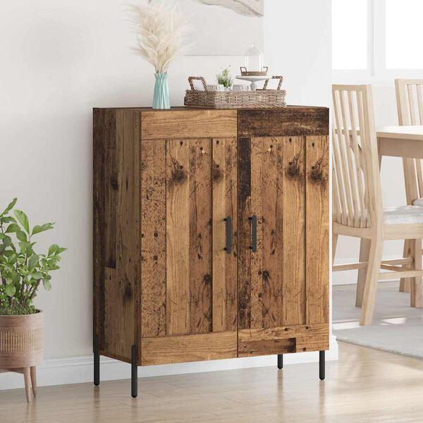 vidaXL Sideboard Gammelt tr&aelig; 69,5 x 34 x 90 cm Ingeni&oslash;rt tr&aelig; og jern
