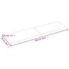 vidaXL bordplade 180x50x(2-4) cm behandlet massivt egetræ lysebrun