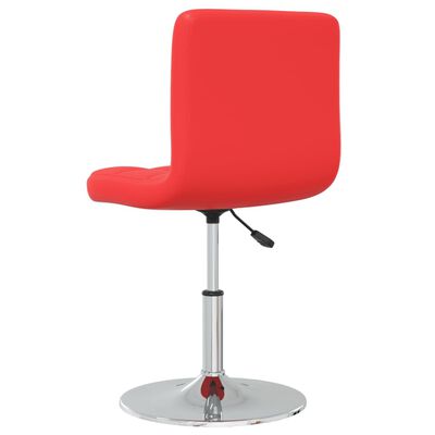 vidaXL spisebordsstole 4 stk. kunstlæder rød