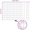 vidaXL Euro Hejn Grå 0.4 x 25 m PVC-belagt jern