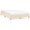 vidaXL Sengeramme uden madras Creme 120x200 cm Stof