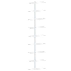 vidaXL v&aelig;gh&aelig;ngt vinreol til 9 flasker jern hvid