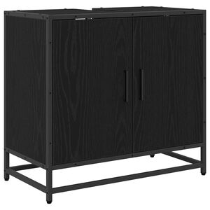 vidaXL Badev&aelig;relsesskabsunder Sort eg 65 x 33 x 60 cm Konstrueret tr&aelig;