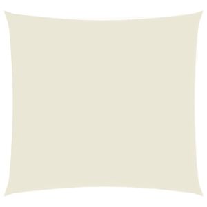 vidaXL solsejl Oxfordstof firkantet 3,6 x 3,6 m cremefarvet