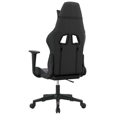 vidaXL gamingstol kunstlæder sort og grå