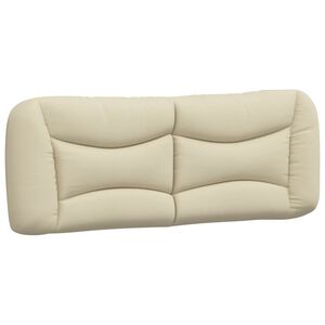 vidaXL gavlpude Hvar 120 cm stof cremefarvet