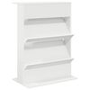 vidaXL Magasin Rack Hvid 70 x 41 x 96 cm Konstrueret tr&aelig;