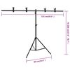 vidaXL fotostudies&aelig;t med baggrundss&aelig;t + fotobord og reflektor