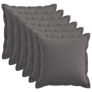 vidaXL Pudebetr&aelig;k 6 stk. HOUTEN Lysegr&aring; 30 x 30 cm Faux Linned