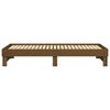 vidaXL daybed med udtræk 2x(100x200) cm massivt fyrretræ gyldenbrun