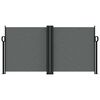 vidaXL sammenrullelig sidemarkise 120 x 600 cm antracitgr&aring;