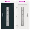 vidaXL Hovedd&oslash;r Antracit 88 x 200 cm PVC