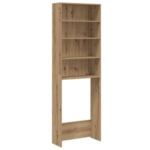 vidaXL vaskemaskineskab 64x24x190 cm egetr&aelig;