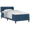 vidaXL Box spring seng med pude med hovedg&aelig;rde Bl&aring; 90 x 190 cm Stof