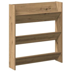 vidaXL v&aelig;gh&aelig;ngt skoreol 80x18x90 cm konstrueret tr&aelig; kunsteg