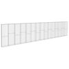 vidaXL gabionv&aelig;g med d&aelig;ksler galvaniseret st&aring;l 900 x 50 x 200 cm