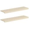 vidaXL Vindueskarme 2 stk. Hvid 100 x 30 x 2 cm Massivt Eg Tr&aelig;