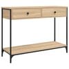 vidaXL konsolbord 100x34,5x75 cm konstrueret tr&aelig; sonoma-eg